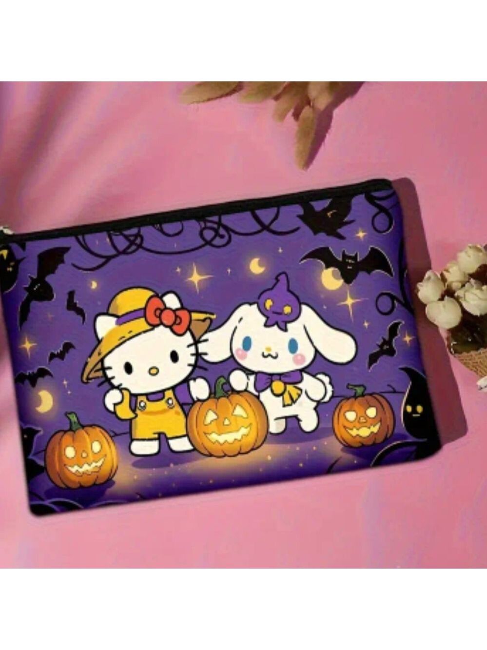 Cinnamoroll & Hello Kitty Halloween Themed Cosmetics Case/Pouch